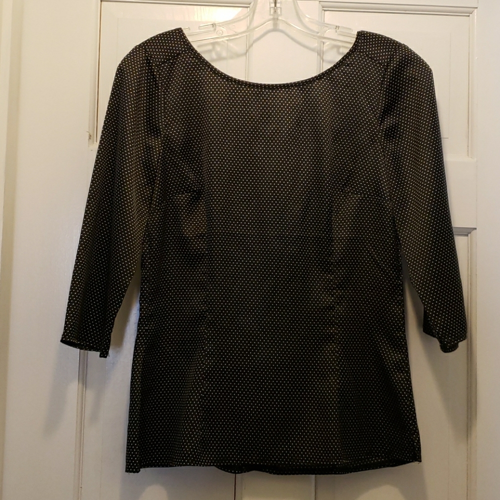 Black & White 3/4 sleeve top